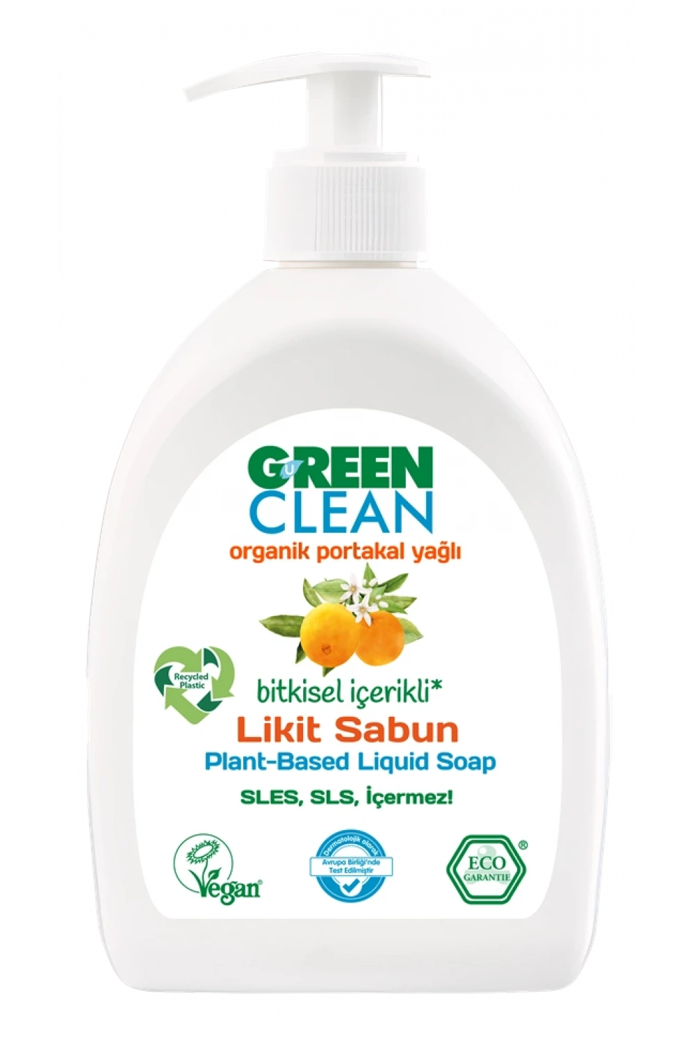 Green Clean Bitkisel Likit Sabun 500 Ml
