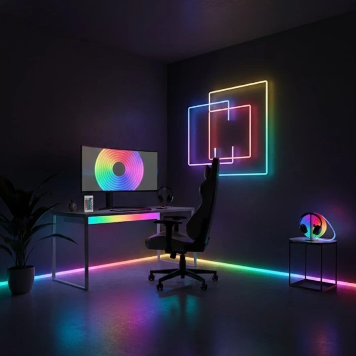 3 Metre Neon LED Işık – Esnek Dekoratif Ortam ve Oda Aydınlatması