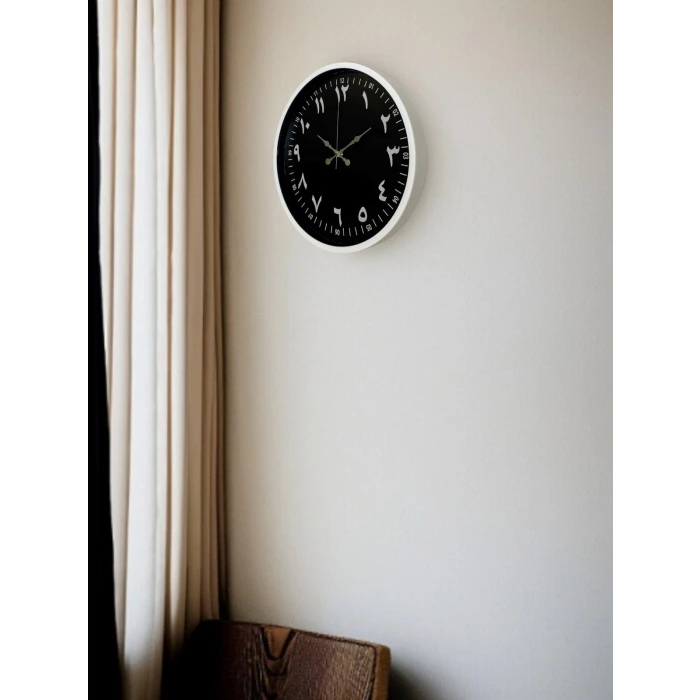 36 Cm Arapça Rakamlı Dekoratif Duvar Saati