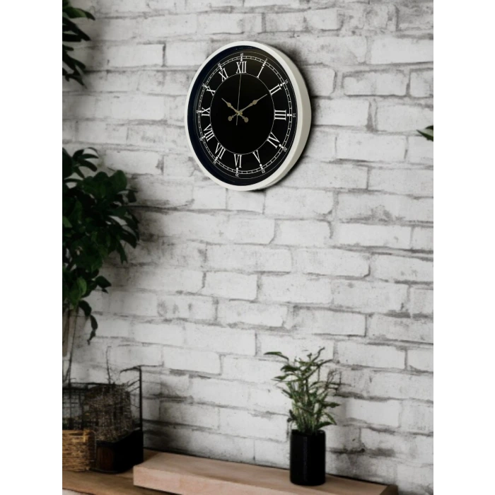 36 Cm Beyaz Dekoratif Duvar Saati