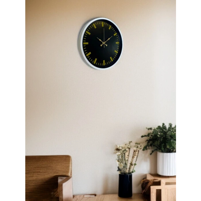 36 Cm Beyaz Dekoratif Duvar Saati