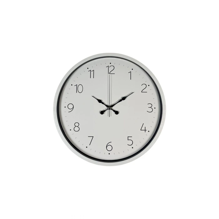 36 Cm Beyaz Dekoratif Duvar Saati