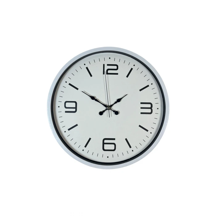 36 Cm Beyaz Modern Dekoratif Duvar Saati