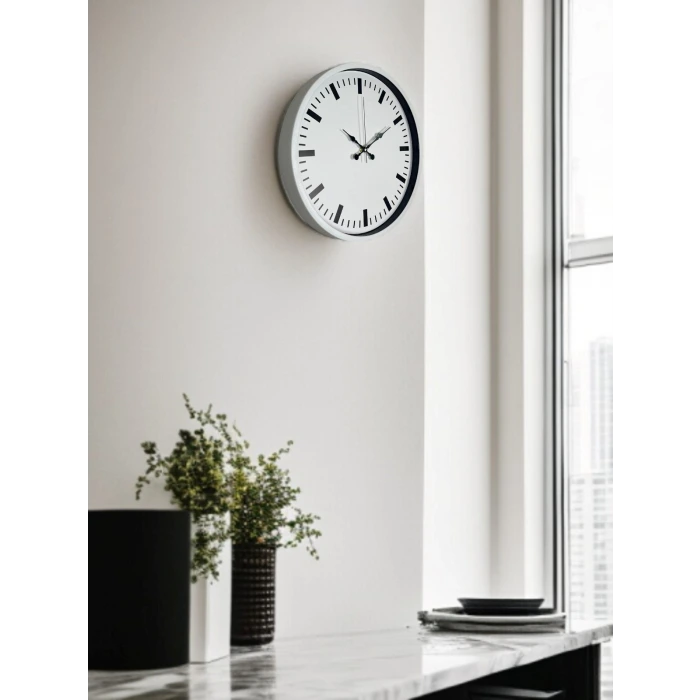 36 Cm Beyaz Standart Duvar Saati