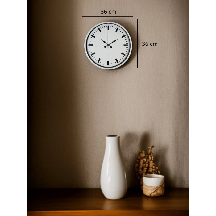 36 Cm Beyaz Standart Duvar Saati
