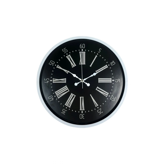 36 Cm Beyaz Zarif Dekoratif Duvar Saati