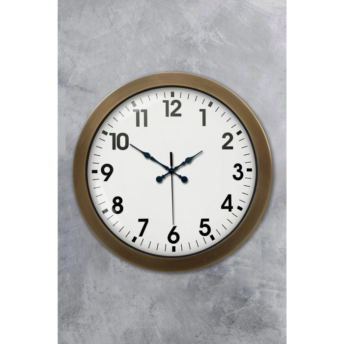 36 cm Eskitme Metal Standart Duvar Saati