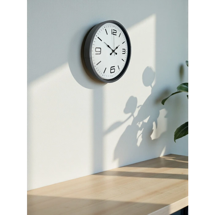 36 Cm Gri Standart Dekoratif Duvar Saati