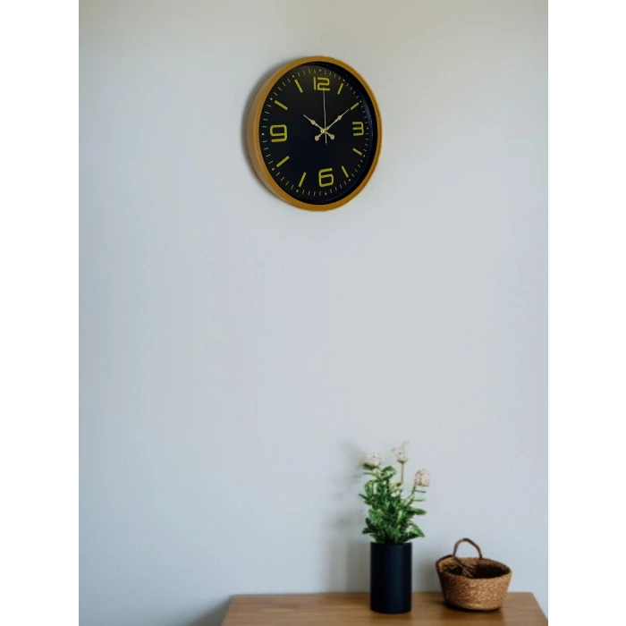 36 Cm Kahverengi Dekoratif Duvar Saati