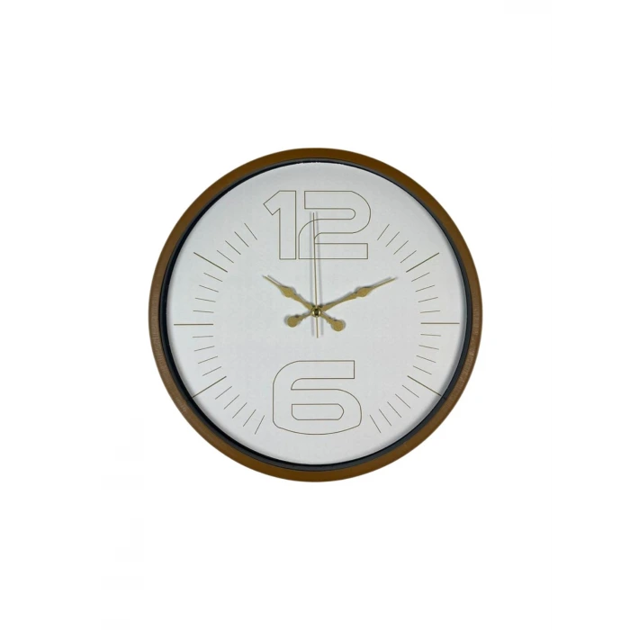 36 Cm Kahverengi Dekoratif Duvar Saati