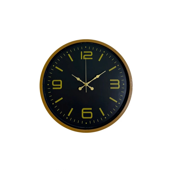 36 Cm Kahverengi Dekoratif Duvar Saati