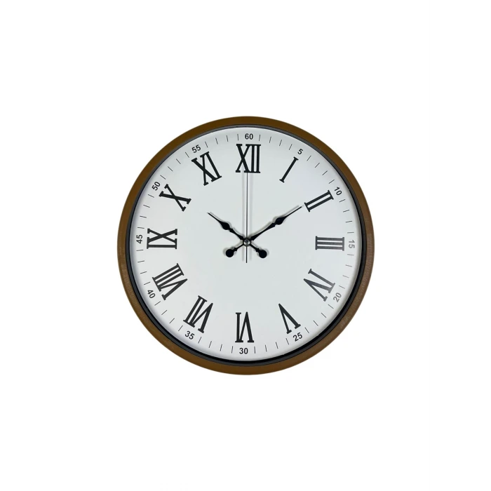 36 Cm Kahverengi Dekoratif Duvar Saati