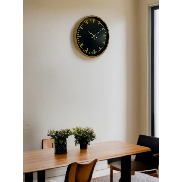 36 Cm Kahverengi Modern Duvar Saati