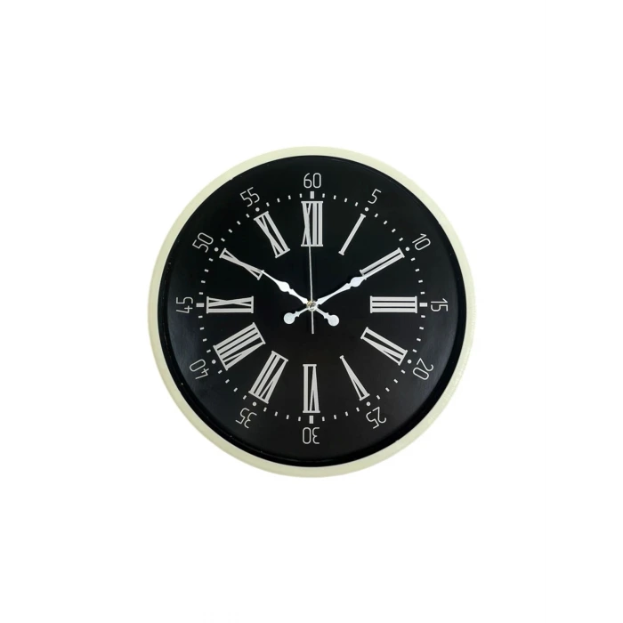 36 Cm Krem Modern Duvar Saati