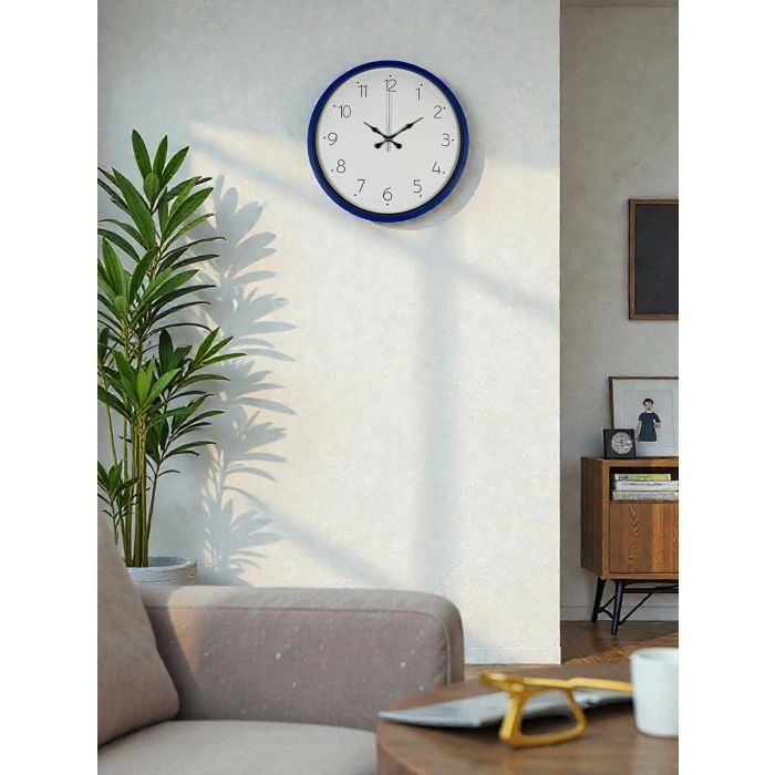 36 Cm Lacivert Dekoratif Duvar Saati