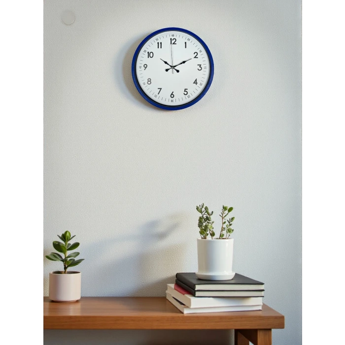 36 Cm Lacivert Dekoratif Duvar Saati