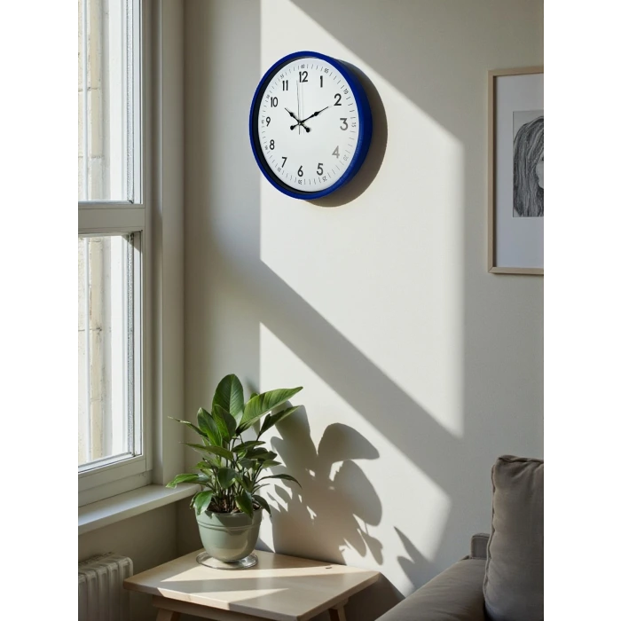 36 Cm Lacivert Dekoratif Duvar Saati
