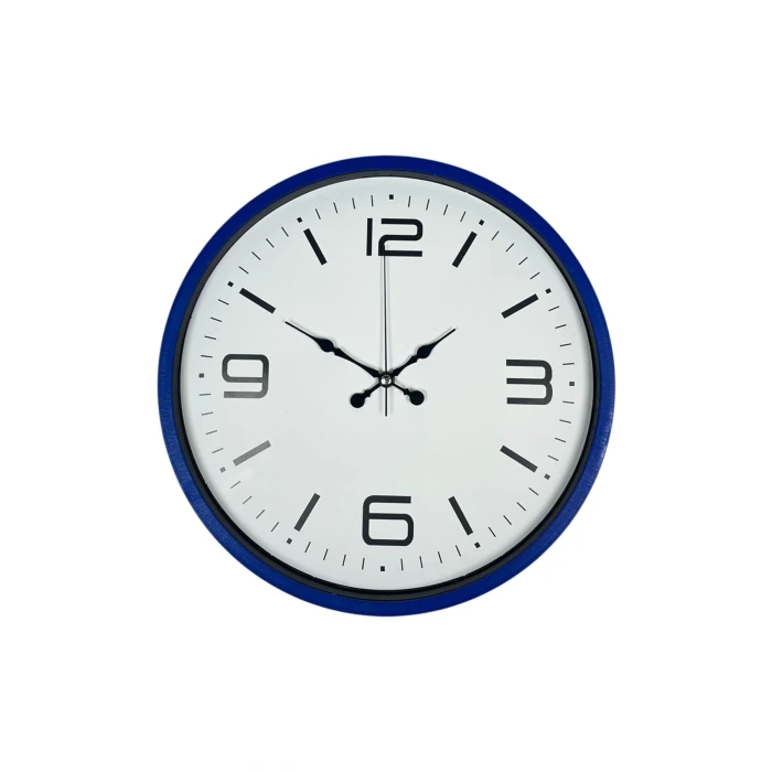 36 Cm Lacivert Modern Dekoratif Duvar Saati