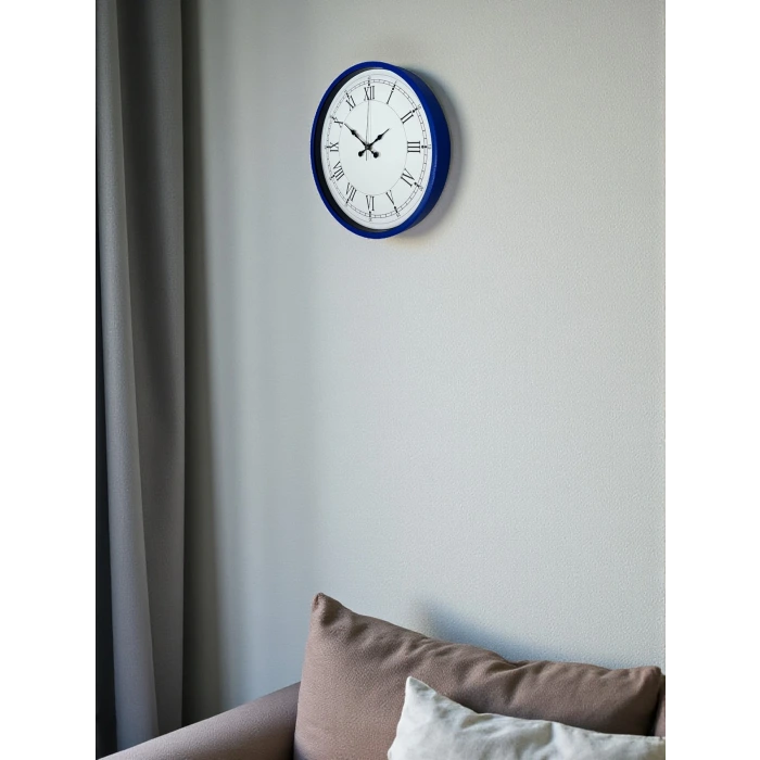 36 Cm Lacivert Roma Rakamlı Duvar Saati