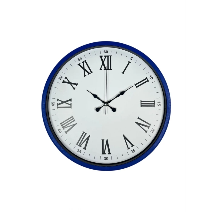36 Cm Lacivert Roma Rakamlı Duvar Saati