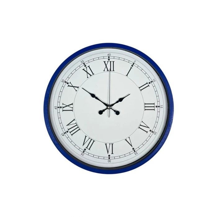 36 Cm Lacivert Roma Rakamlı Duvar Saati