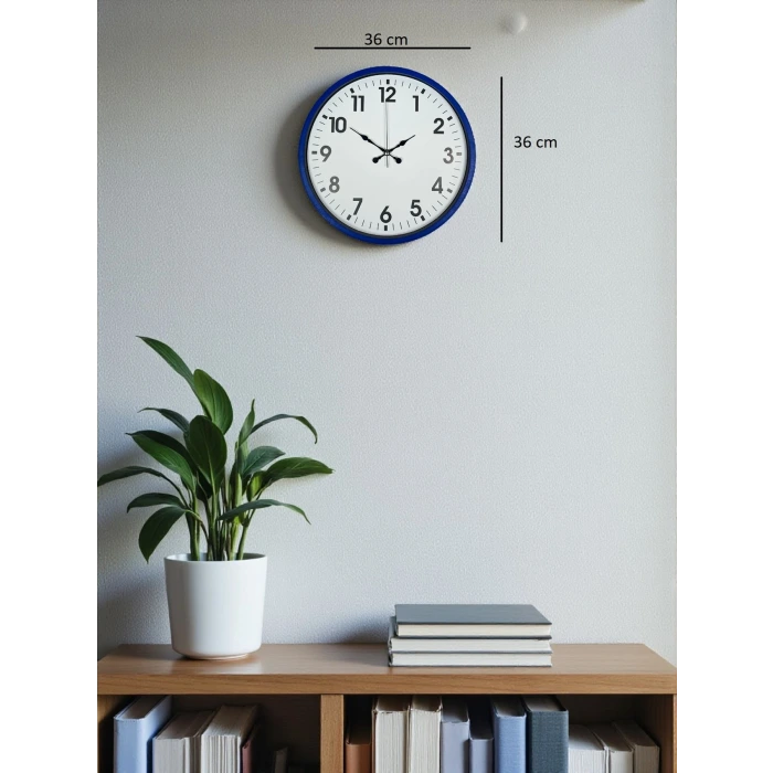 36 Cm Lacivert Standart Duvar Saati