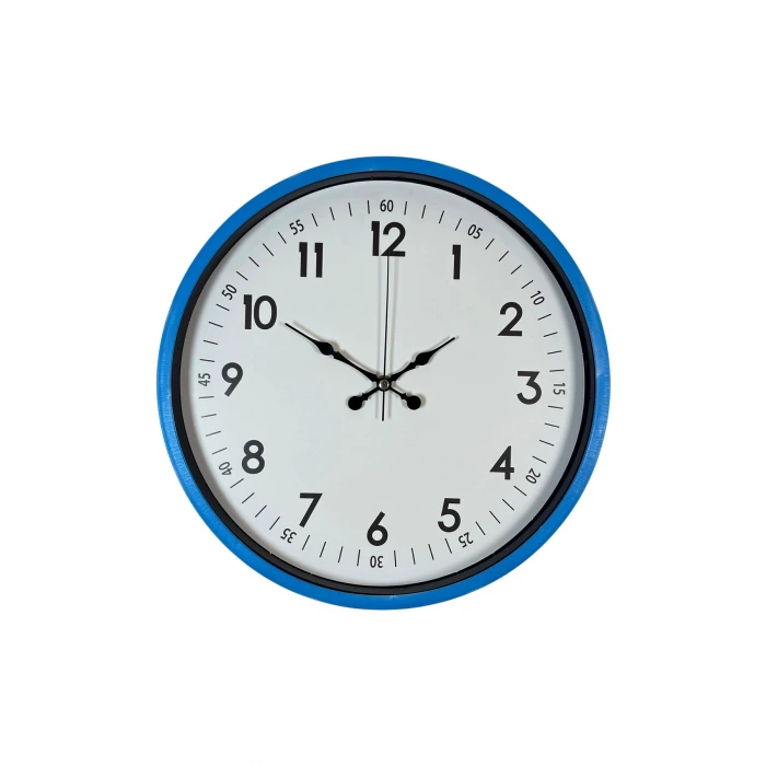 36 Cm Mavi Dekoratif Duvar Saati