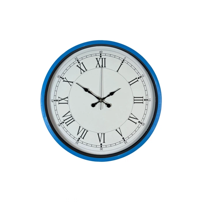 36 Cm Mavi Roma Rakamlı Duvar Saati