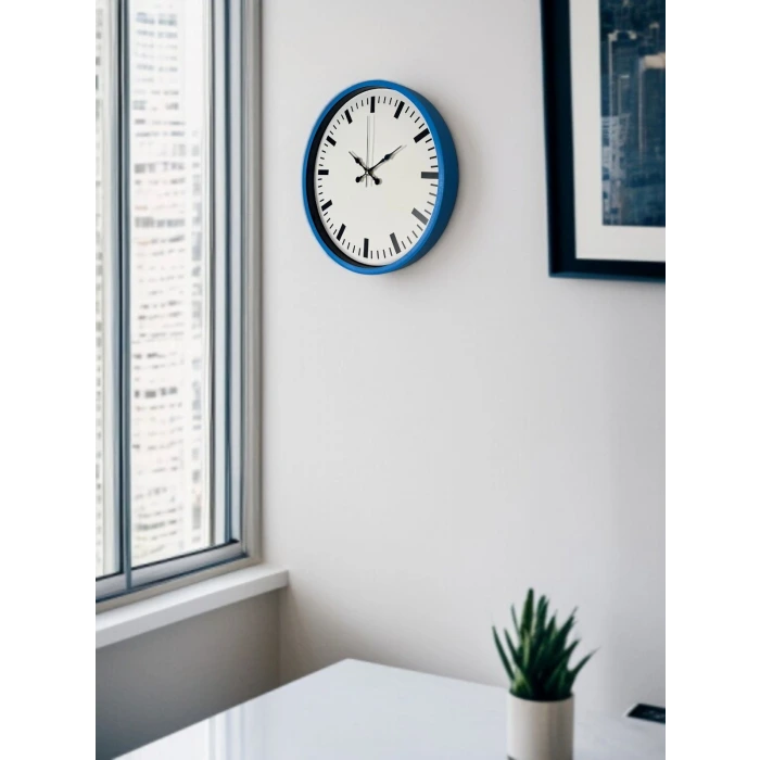 36 Cm Mavi Zarif Duvar Saati