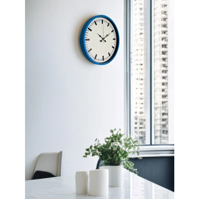 36 Cm Mavi Zarif Duvar Saati