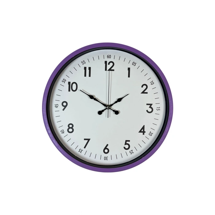 36 Cm Mor Dekoratif Duvar Saati