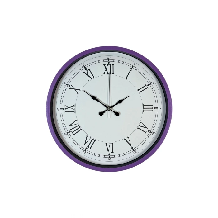 36 Cm Mor Roma Rakamlı Duvar Saati
