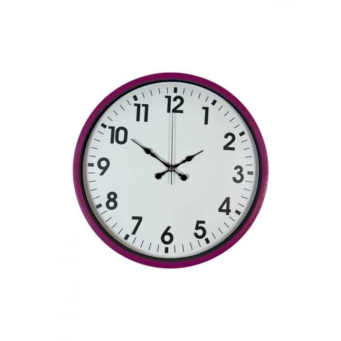 36 Cm Pembe Dekoratif Duvar Saati