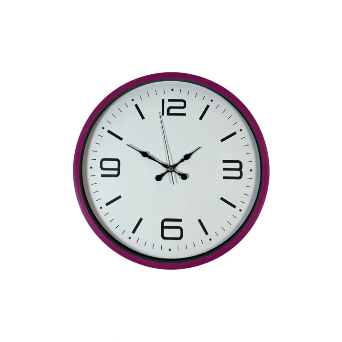36 Cm Pembe Modern Duvar Saati