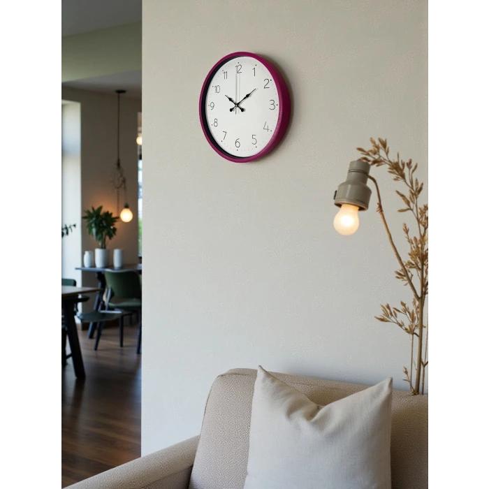 36 Cm Pembe Standart Duvar Saati