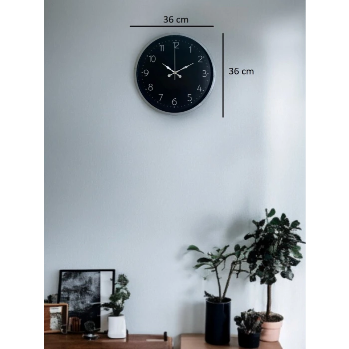 36 Cm Sade Dekoratif Duvar Saati