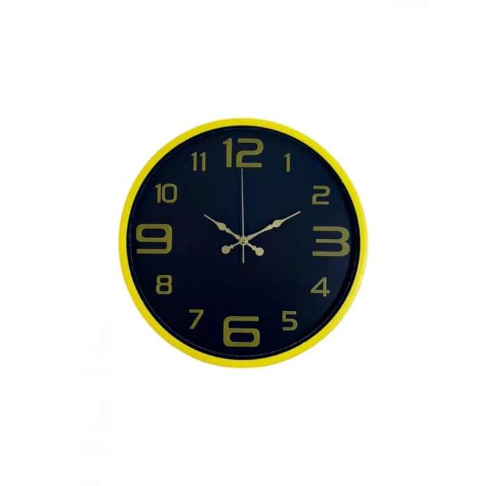 36 Cm Sarı Gold Rakamlı Duvar Saati