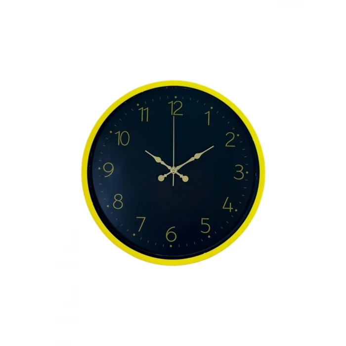 36 Cm Sarı Şık Duvar Saati