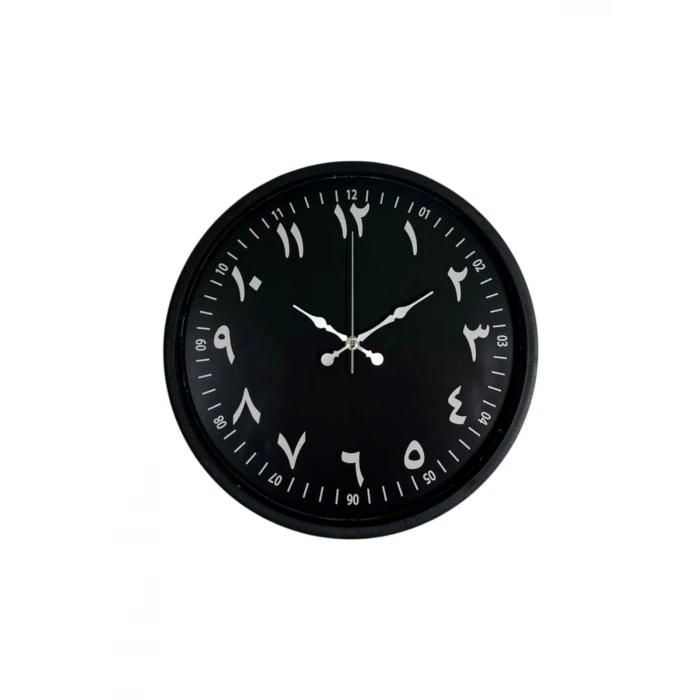 36 Cm Siyah Arapça Rakamlı Duvar Saati