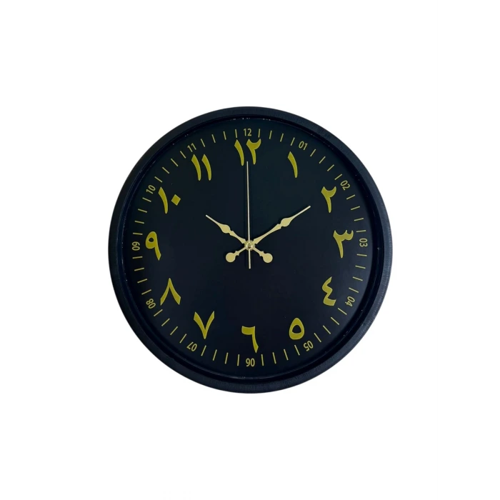 36 Cm Siyah Arapça Rakamlı Duvar Saati