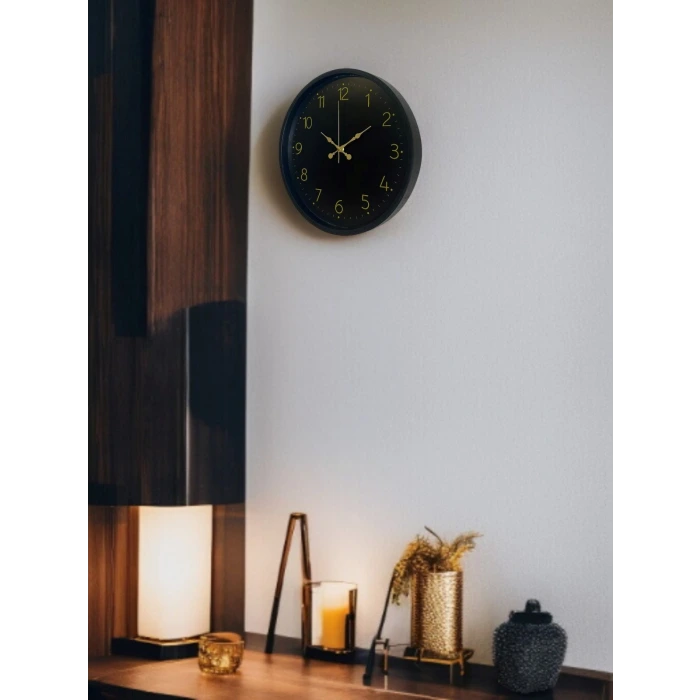 36 Cm Siyah Asil Duvar Saati