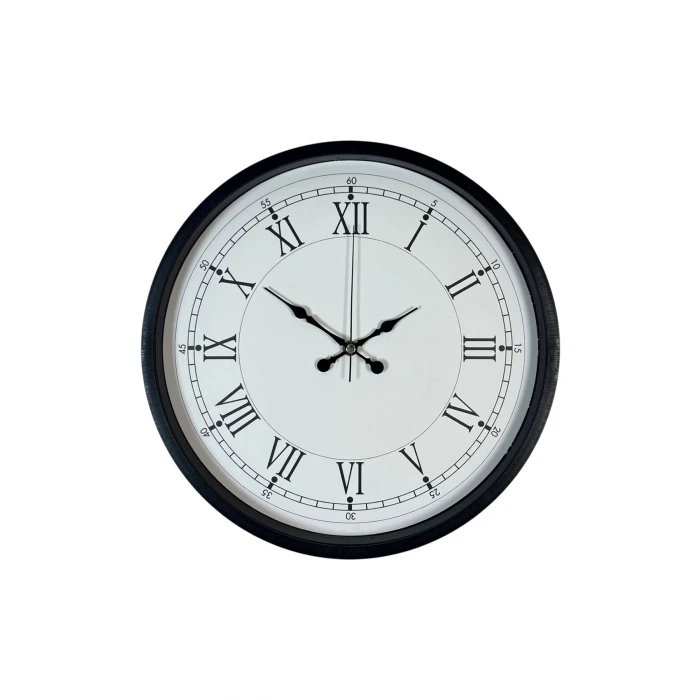36 Cm Siyah Asil Roma Rakamlı Duvar Saati