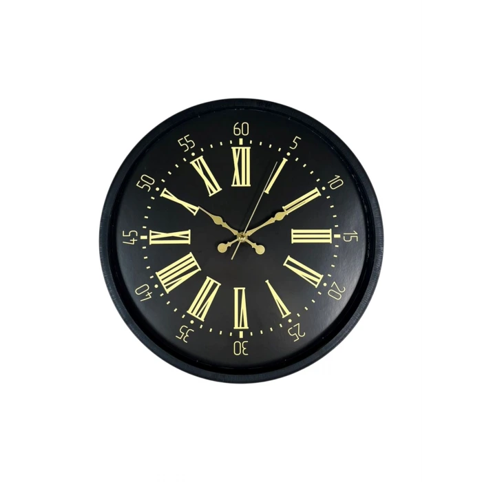 36 Cm Siyah Modern Duvar Saati