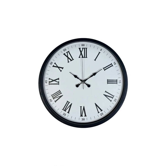 36 Cm Siyah Roma Rakamlı Duvar Saati