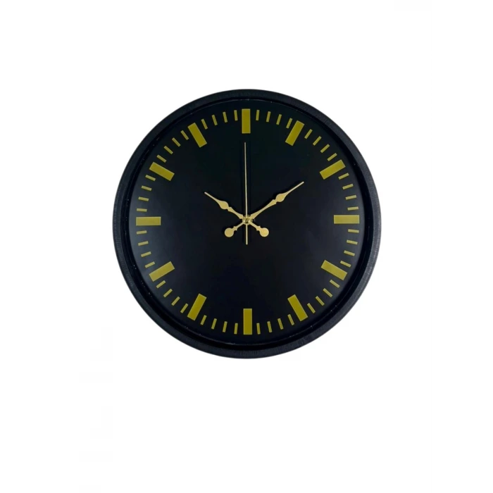 36 Cm Siyah Şık Duvar Saati