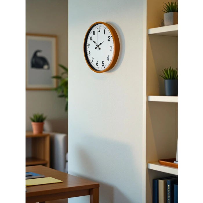 36 Cm Standart Turuncu Duvar Saati