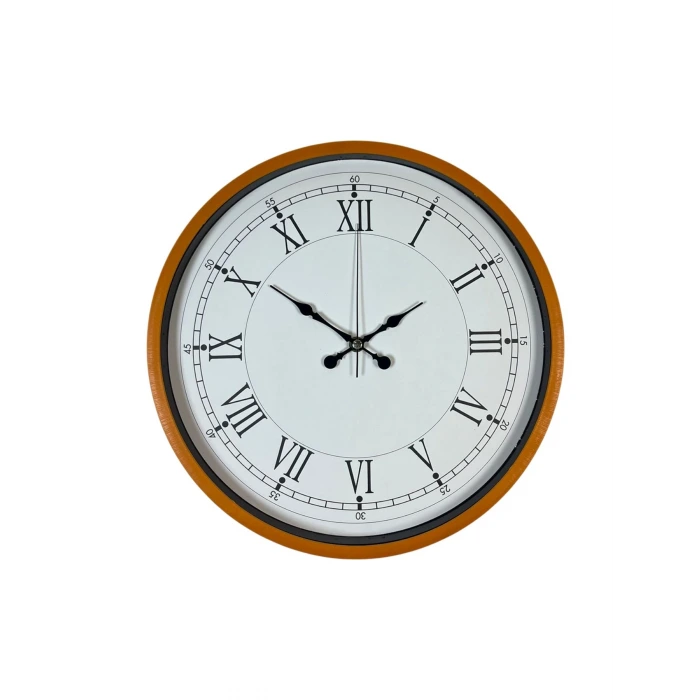 36 Cm Standart Turuncu Duvar Saati