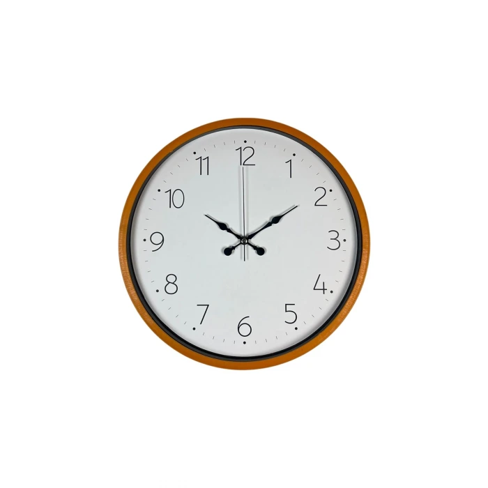 36 Cm Turuncu Dekoratif Duvar Saati