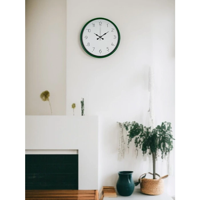 36 Cm Yeşil Dekoratif Duvar Saati