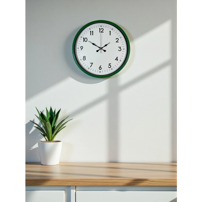 36 Cm Yeşil Dekoratif Duvar Saati